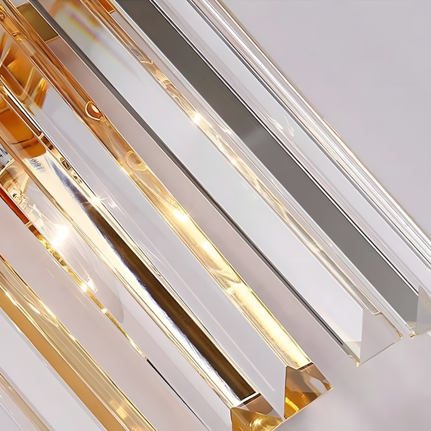 Luxury Faceted Crystal LED Wall Sconce Light