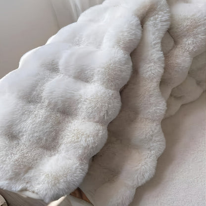 Cloud Comfort Plush Round Bubble Floor Rug