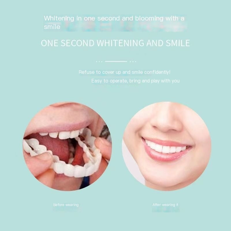 Cosmetic Silicone Instant Smile Veneers upper and lower set