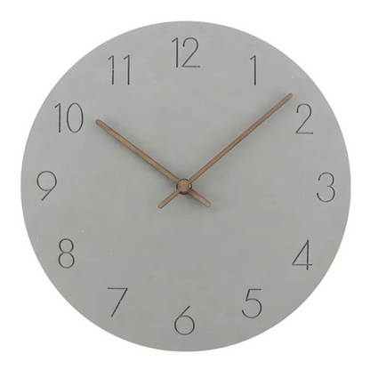 Nork Modern Round Silent Quartz Wall Clock