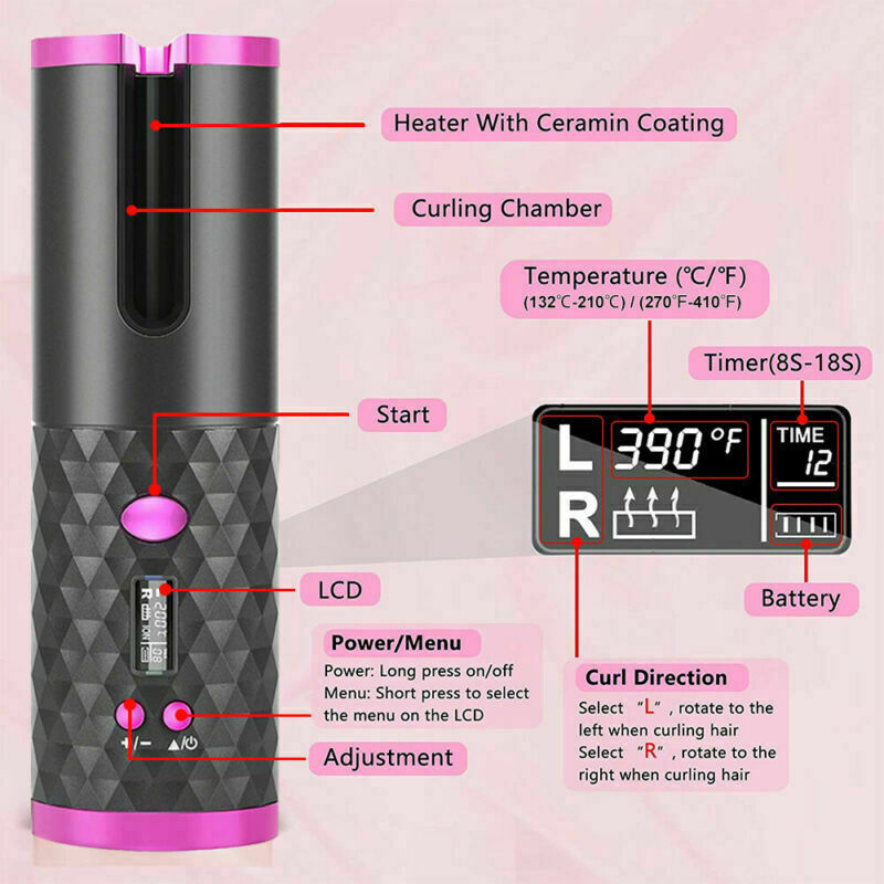 Cordless Auto-Rotating Hair Curler