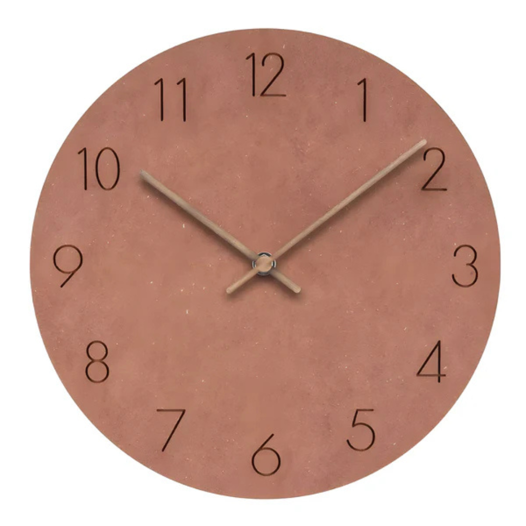 Nork Modern Round Silent Quartz Wall Clock