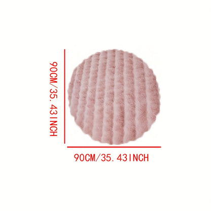 Cloud Comfort Plush Round Bubble Floor Rug
