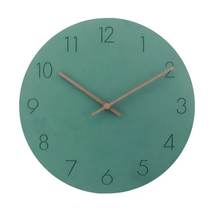 Nork Modern Round Silent Quartz Wall Clock