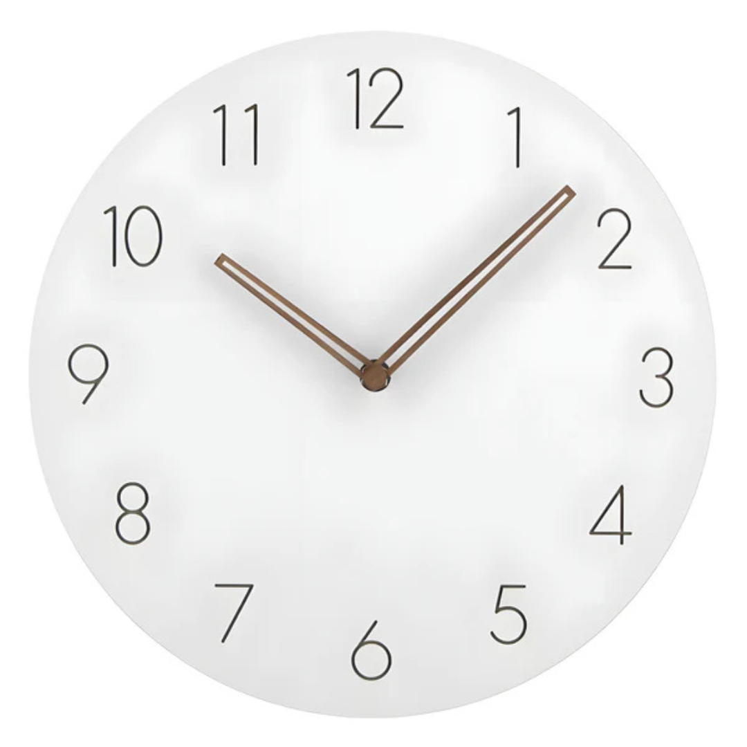 Nork Modern Round Silent Quartz Wall Clock