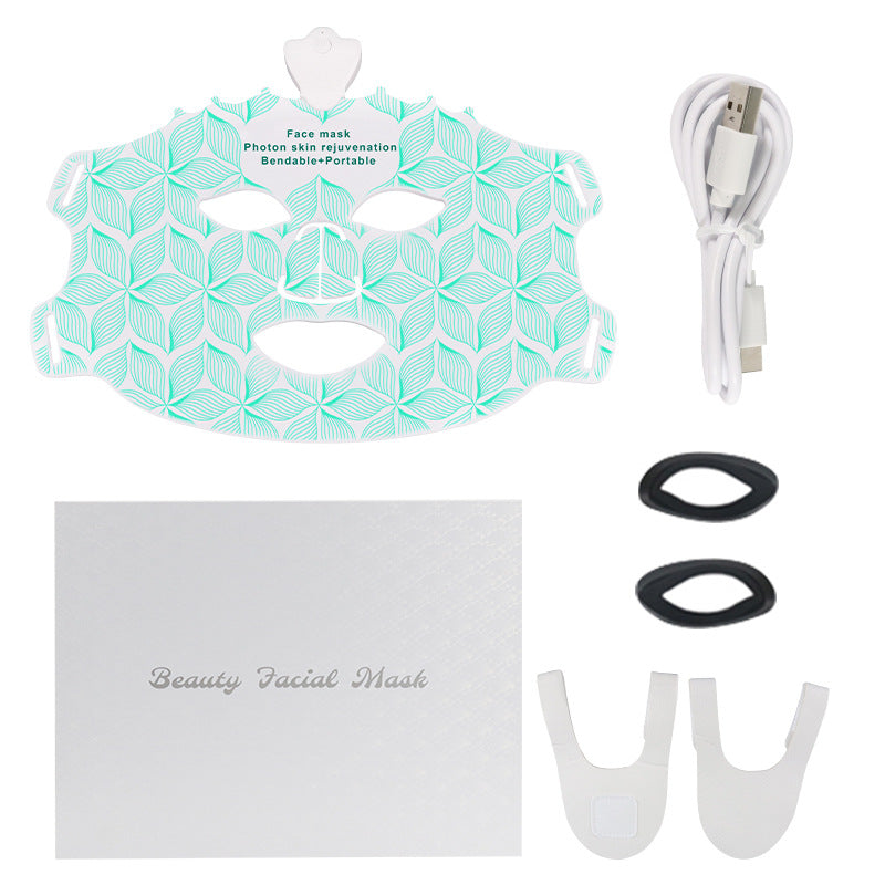 Photon LED Light Therapy Face Mask - front-facing view showing full-face coverage design