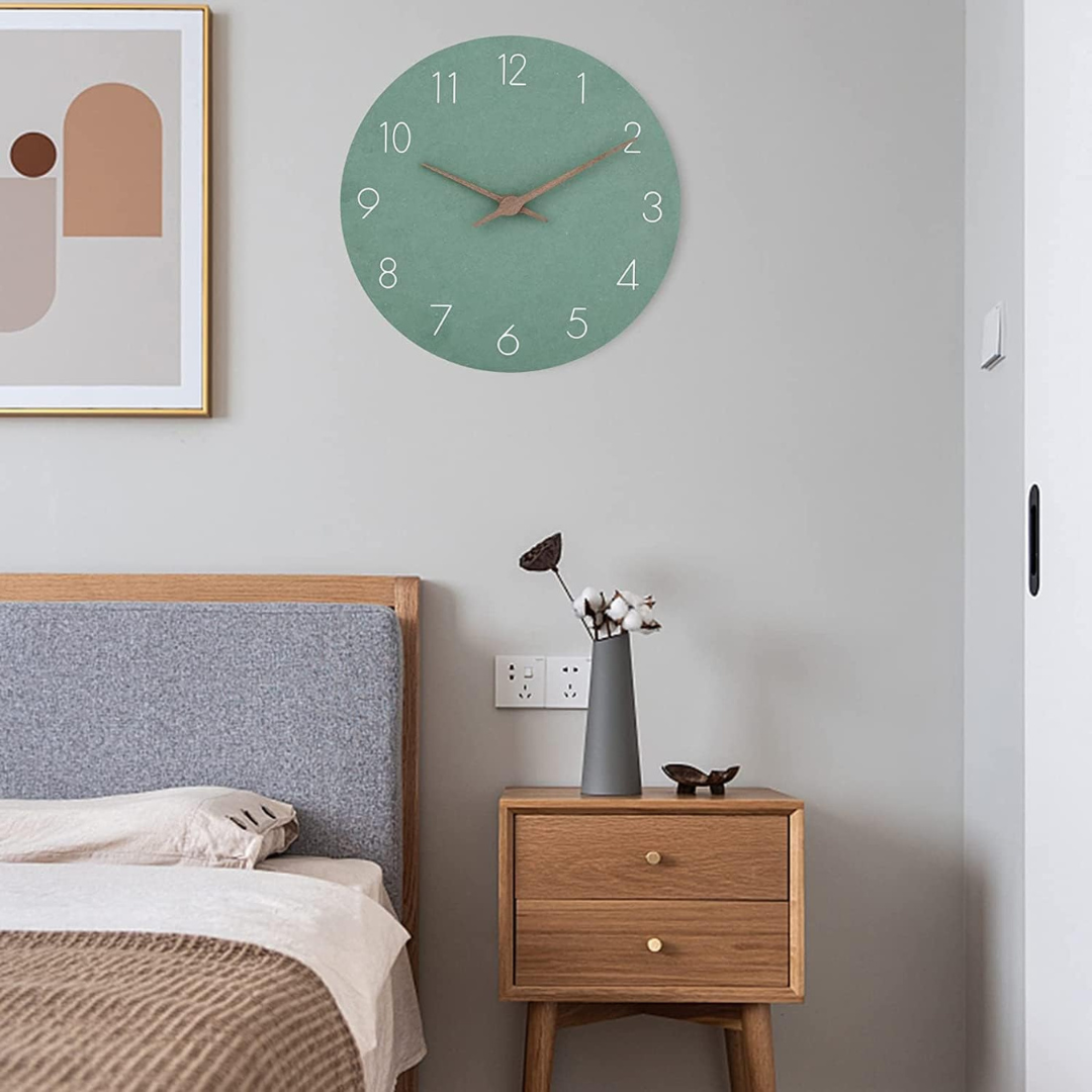 Nork Modern Round Silent Quartz Wall Clock