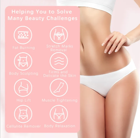 Handheld EMS Cellulite Massager with USB rechargeable charging cable