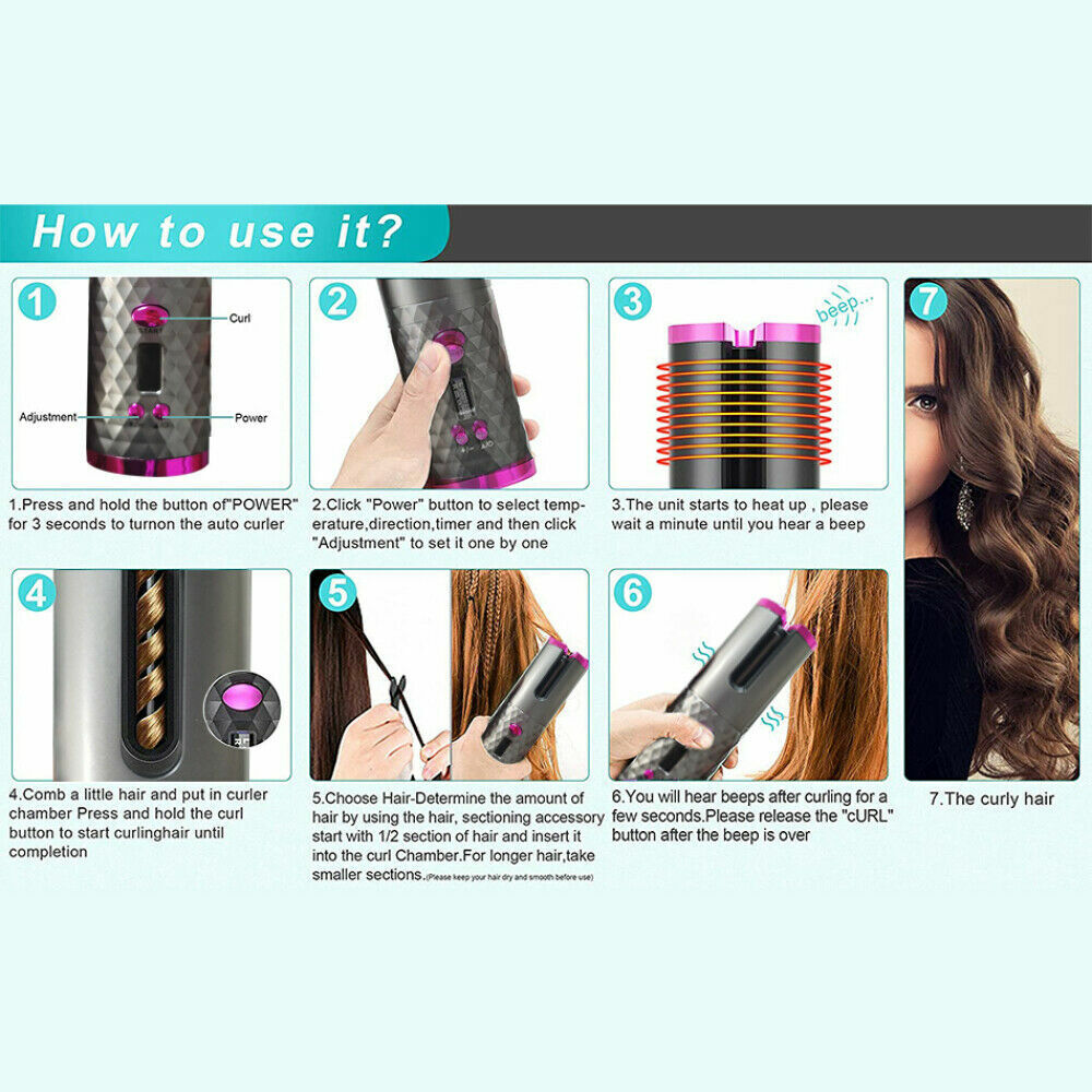 Cordless Auto-Rotating Hair Curler