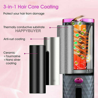 Cordless Auto-Rotating Hair Curler