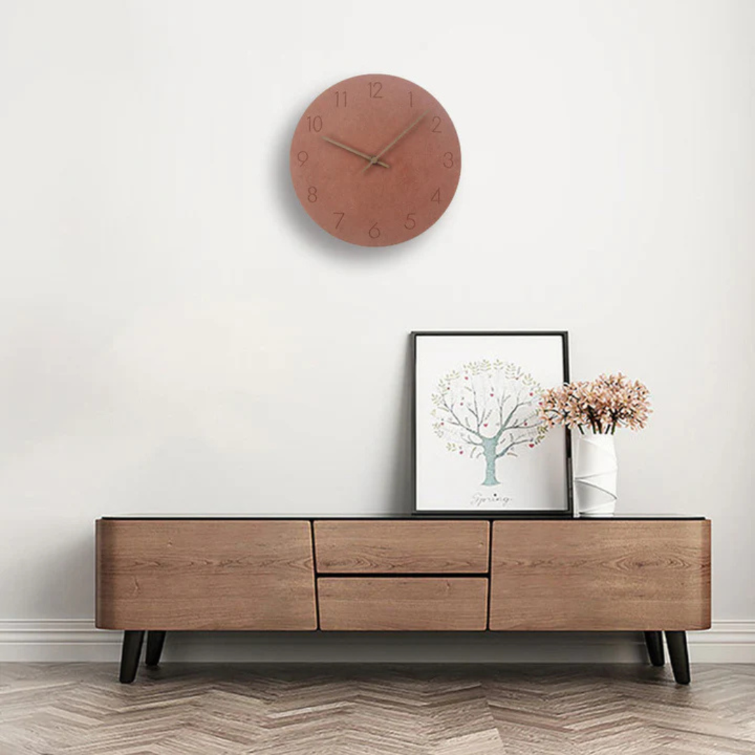 Nork Modern Round Silent Quartz Wall Clock