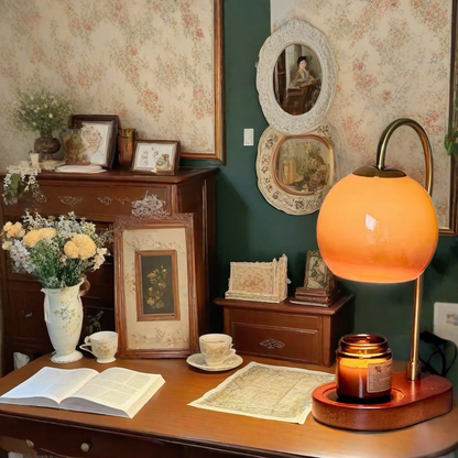 Dimmable Flameless Candle Warmer Table Lamp