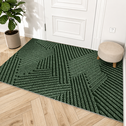 Durable Geometric Non-Slip Entrance Door Mat