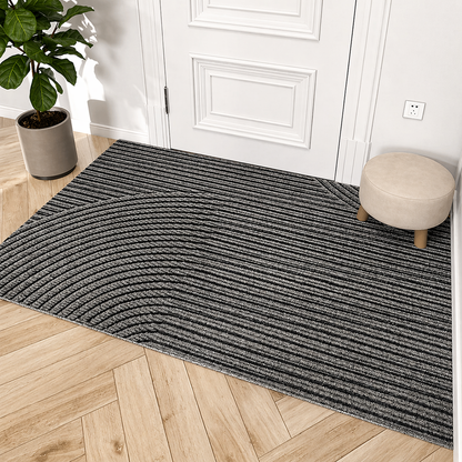 Durable Geometric Non-Slip Entrance Door Mat