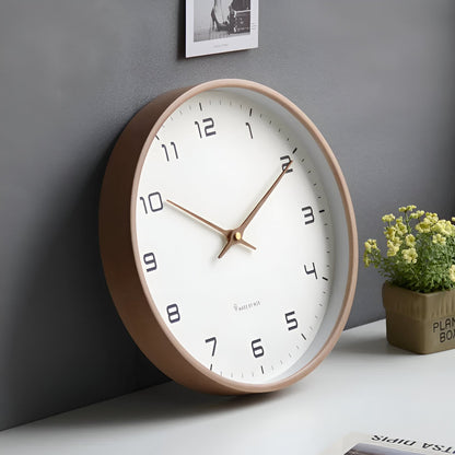 Nordic Minimalist Wooden Wall Clock