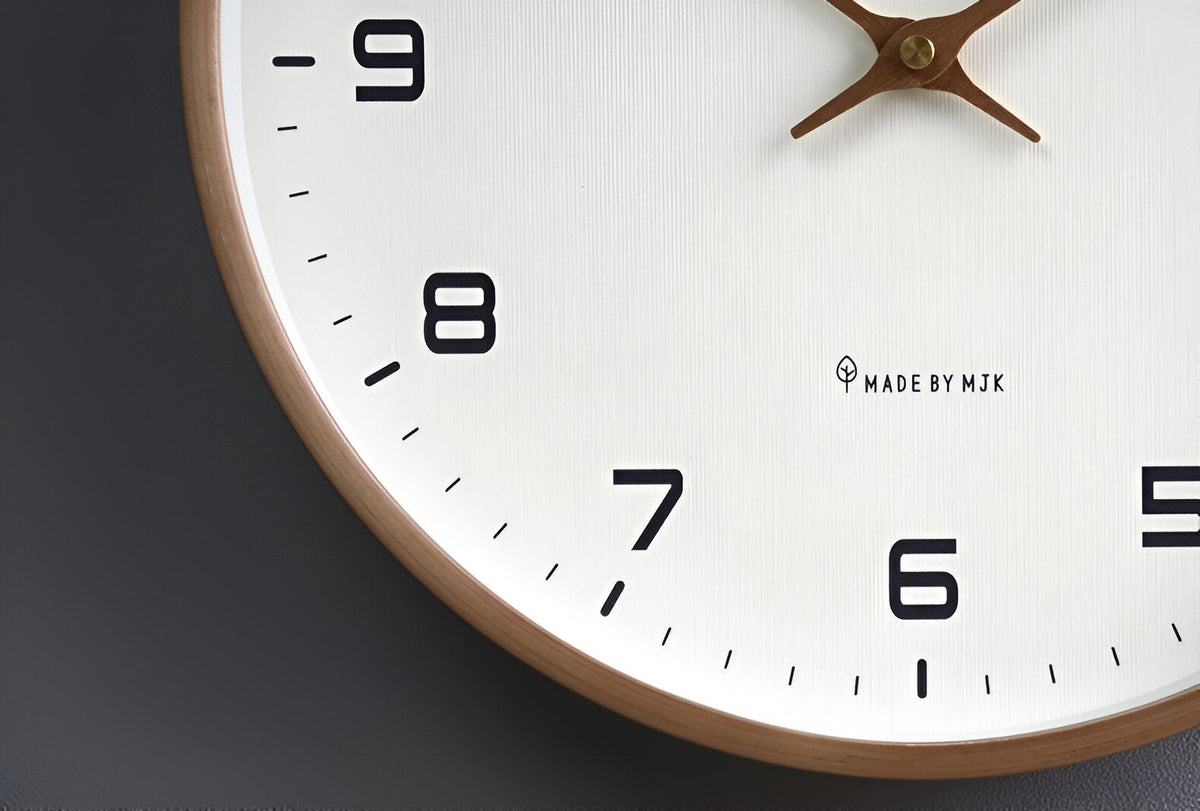 Nordic Minimalist Wooden Wall Clock