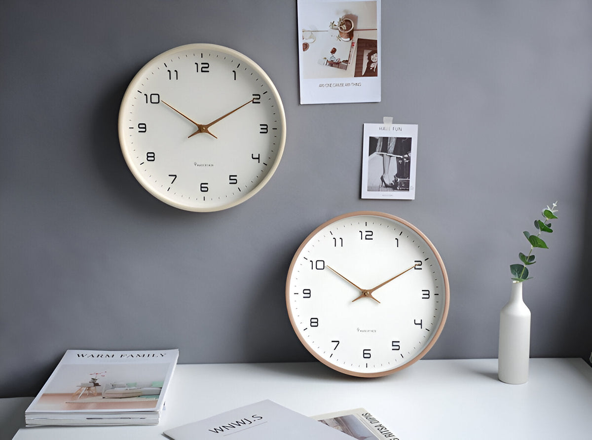 Nordic Minimalist Wooden Wall Clock