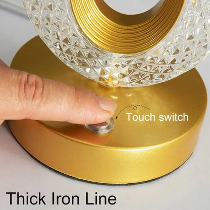 Stellora 3D Laser-Engraved Crystal Night Light