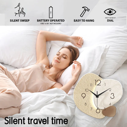 TempoStone Minimalist Silent Wall Clock