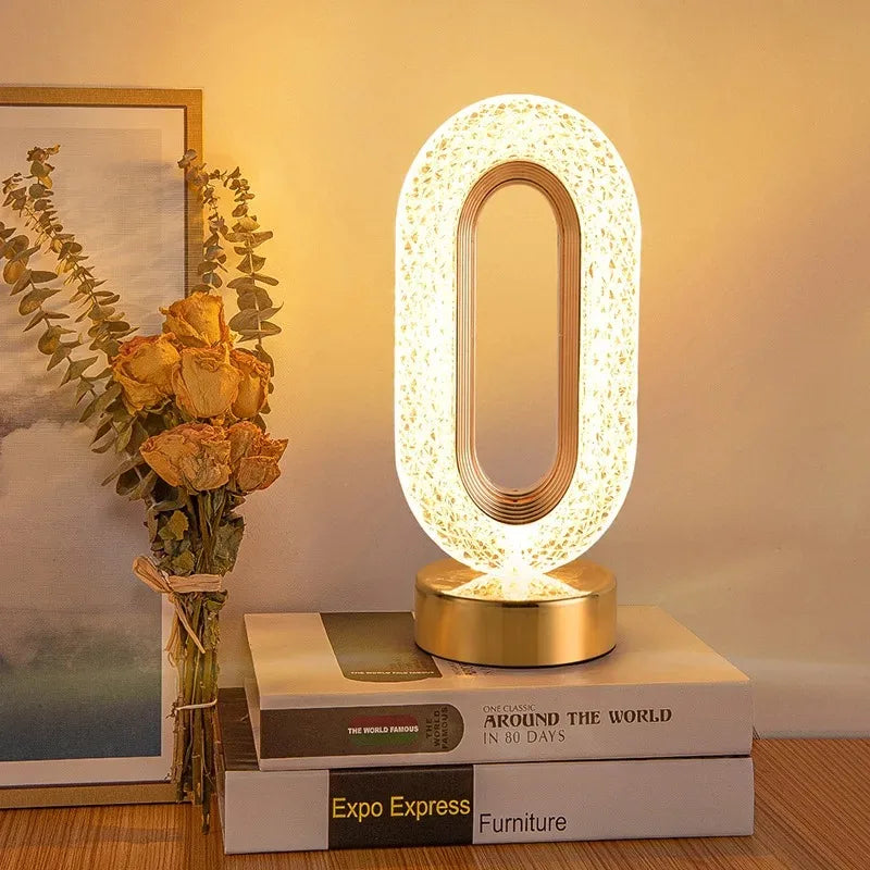 Stellora 3D Laser-Engraved Crystal Night Light