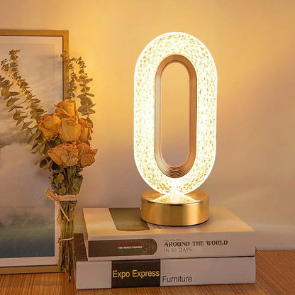 Stellora 3D Laser-Engraved Crystal Night Light
