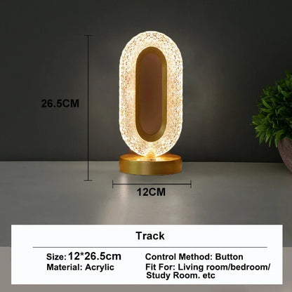 Stellora 3D Laser-Engraved Crystal Night Light