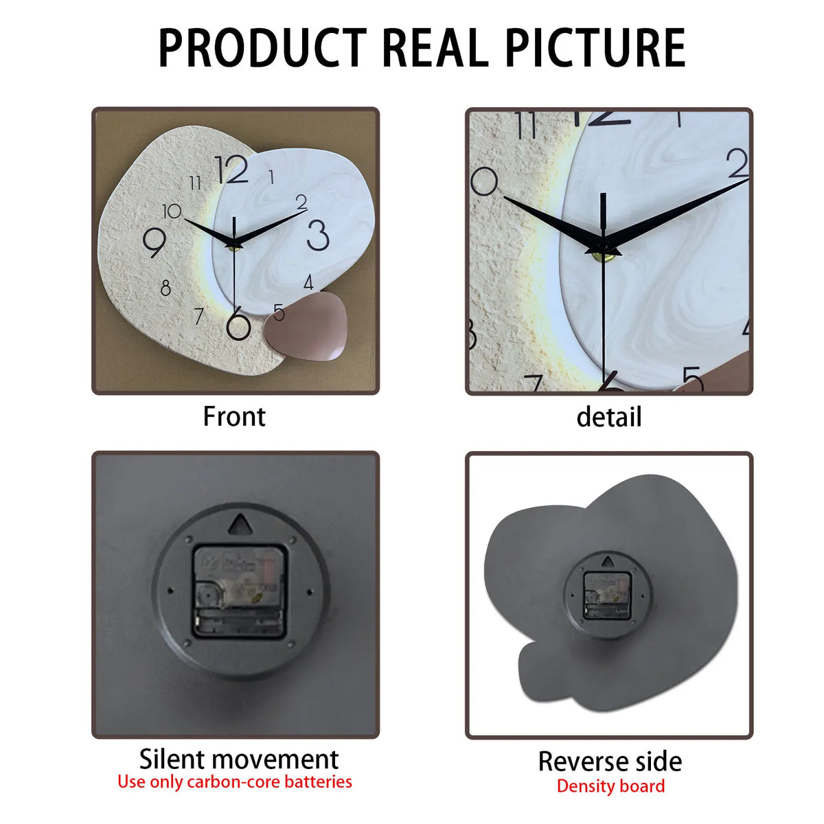 TempoStone Minimalist Silent Wall Clock