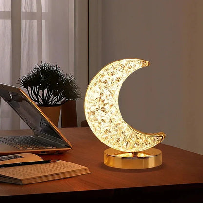 Stellora 3D Laser-Engraved Crystal Night Light