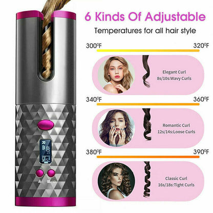 Cordless Auto-Rotating Hair Curler
