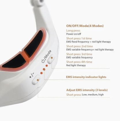 LunaWest Microcurrent Eye Beautification Device white finish detail