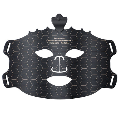 Photon LED Light Therapy Face Mask shown in White, Black, and Brown color options