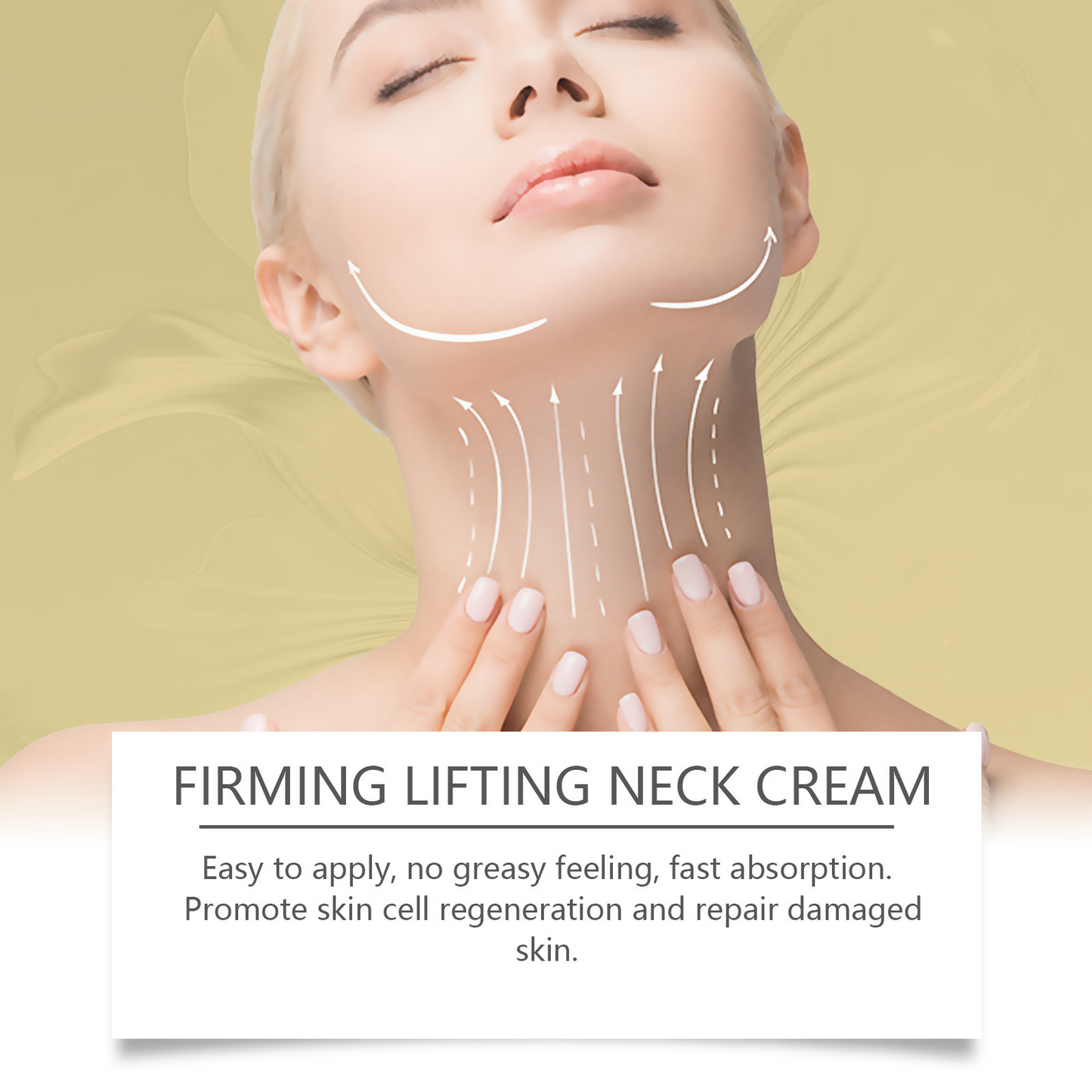 LunaWest Neck Firming Roller Cream jar with built-in roller