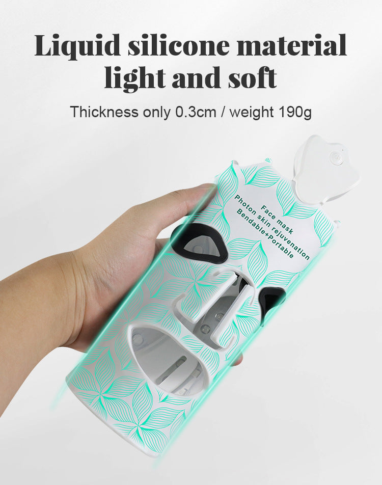 Photon LED Light Therapy Face Mask control settings for adjustable light therapy modes