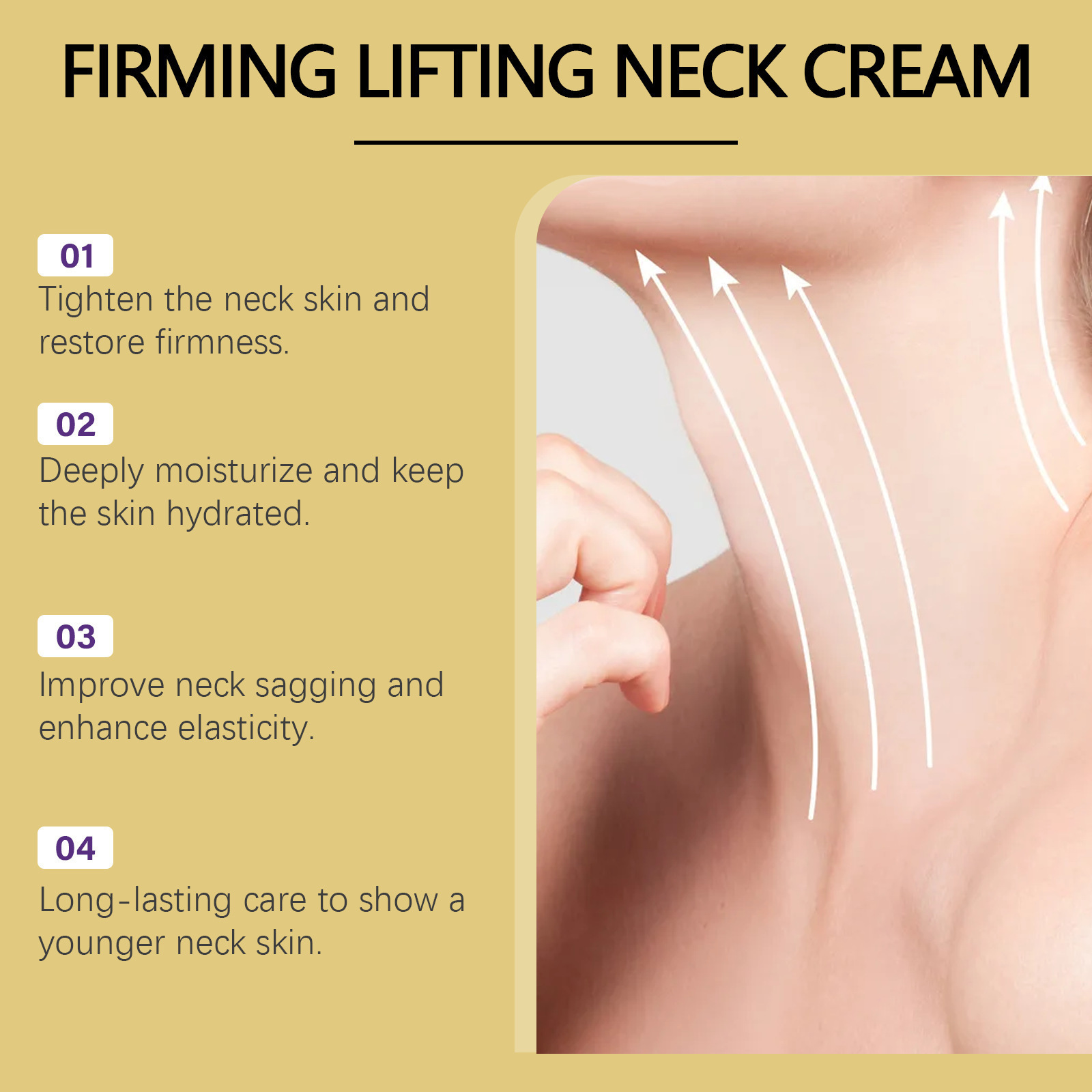 LunaWest Neck Firming Roller Cream texture close-up