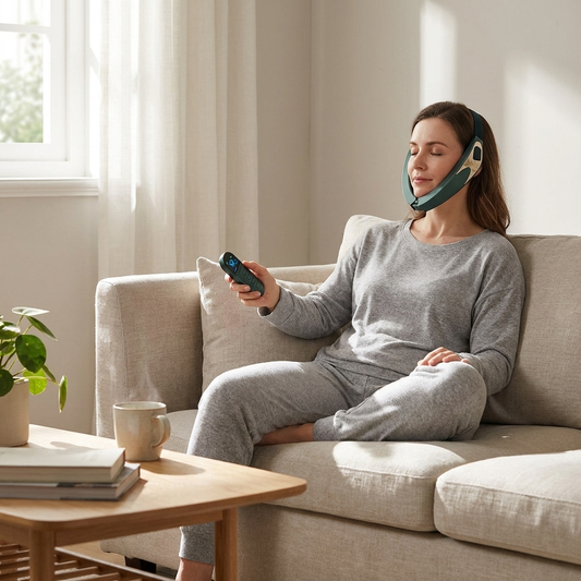 Microcurrent Face Lifting Massager lifestyle photo