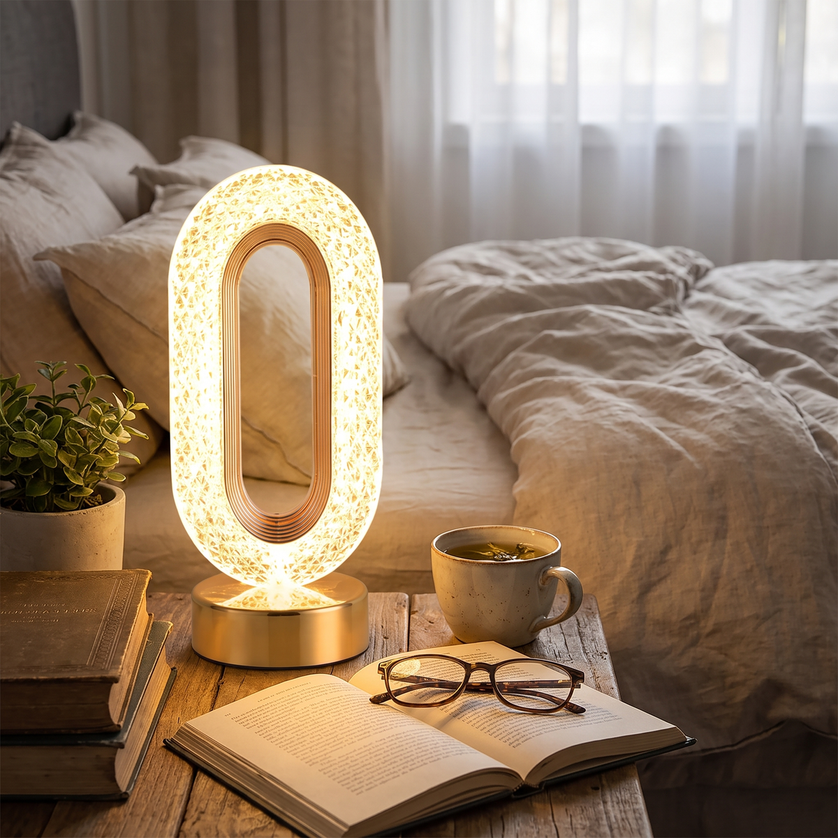 Stellora 3D Crystal LED Night Light lifestyle