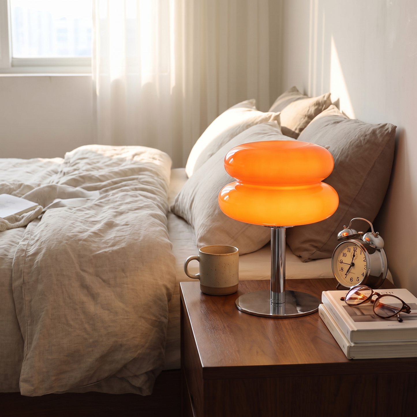 Italian Designer Glass Table Lamp lifestyle