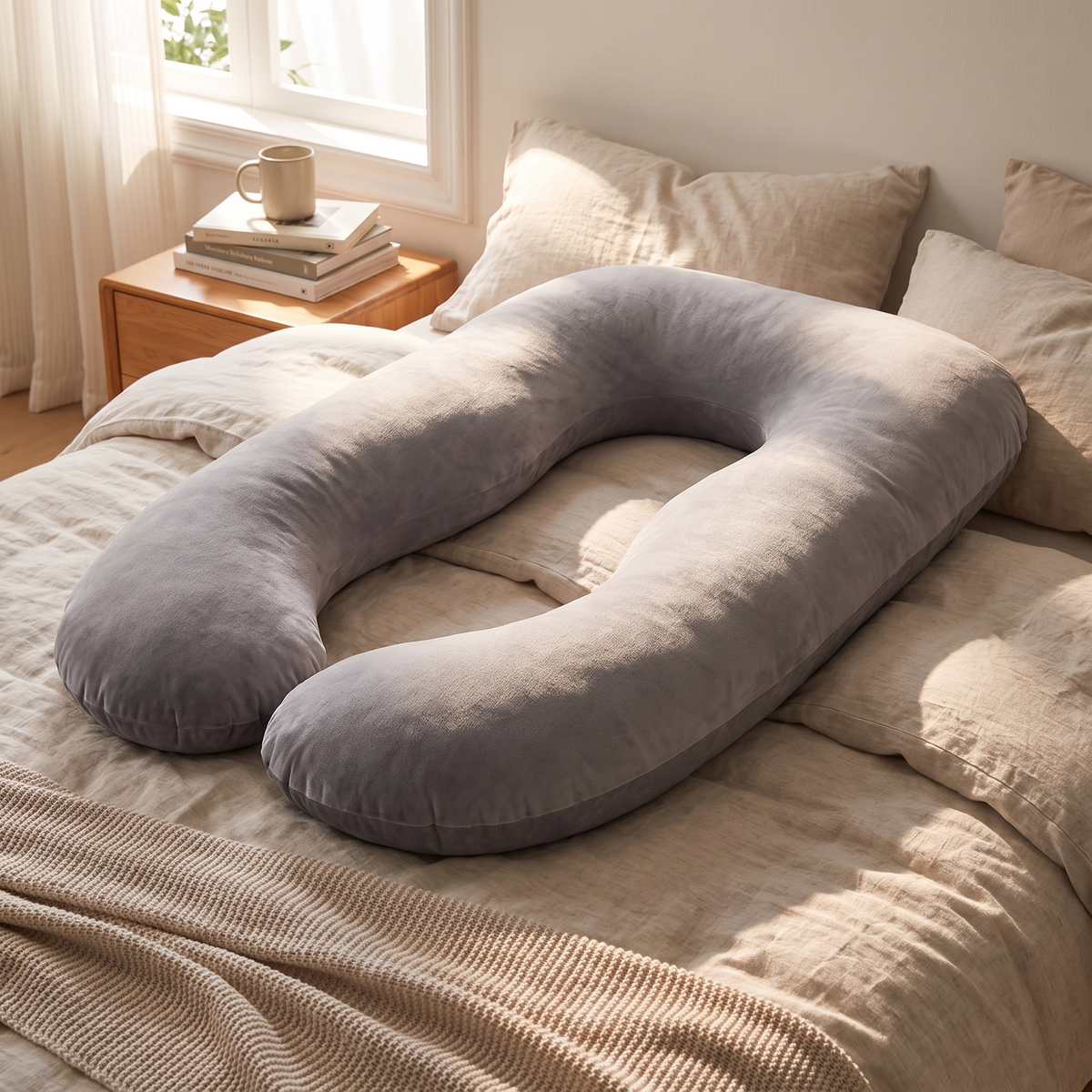 Pregnancy U-Shape Body Pillow lifestyle