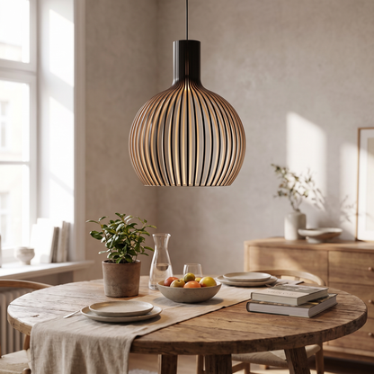 Handcrafted Wooden Pendant Light lifestyle