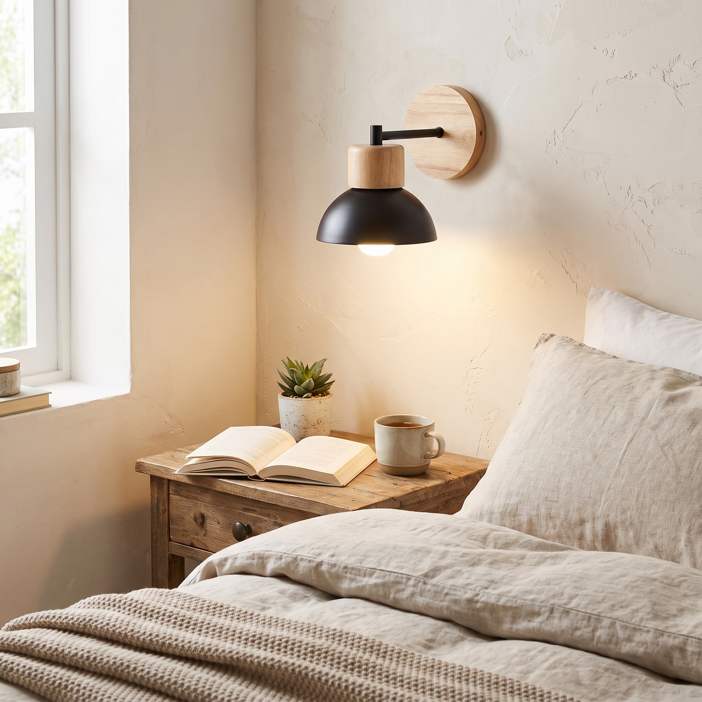Wood and Metal Wall Lamp lifestyle