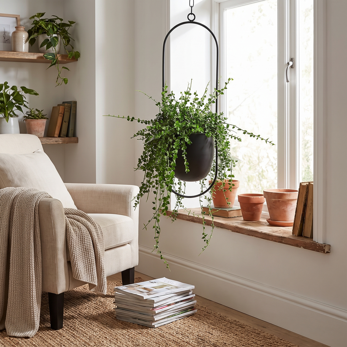 FloraFrame Hanging Planter lifestyle