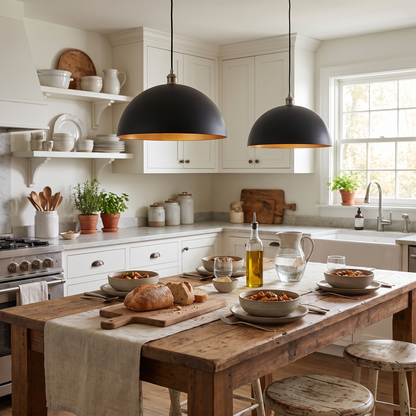 Vintage Industrial Dome Pendant Light lifestyle