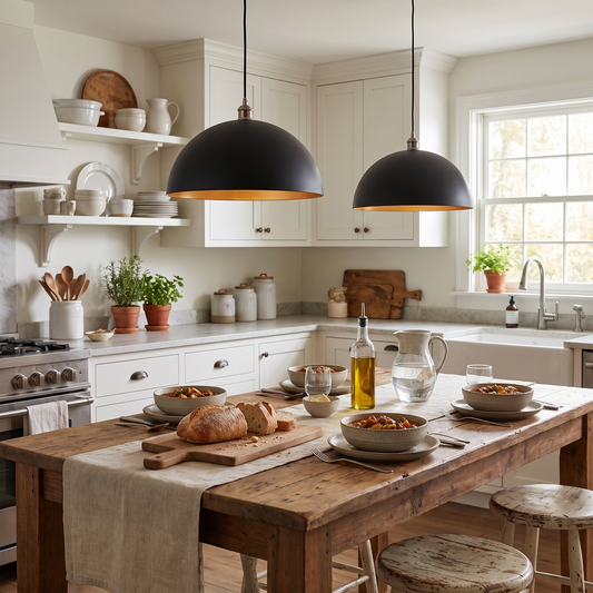 Vintage Industrial Dome Pendant Light lifestyle