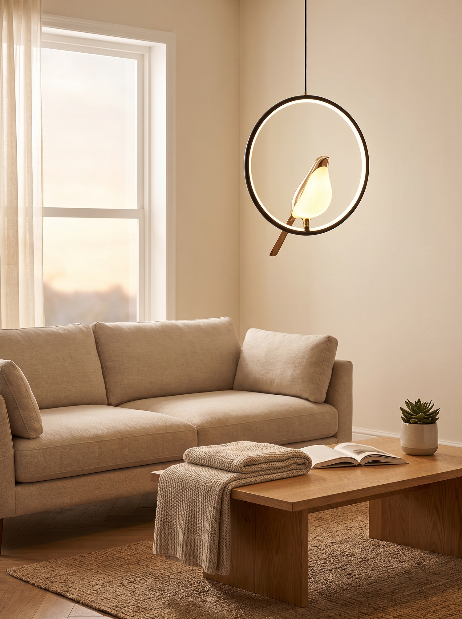 Magpie Pendant Light - Serene Evening Glow