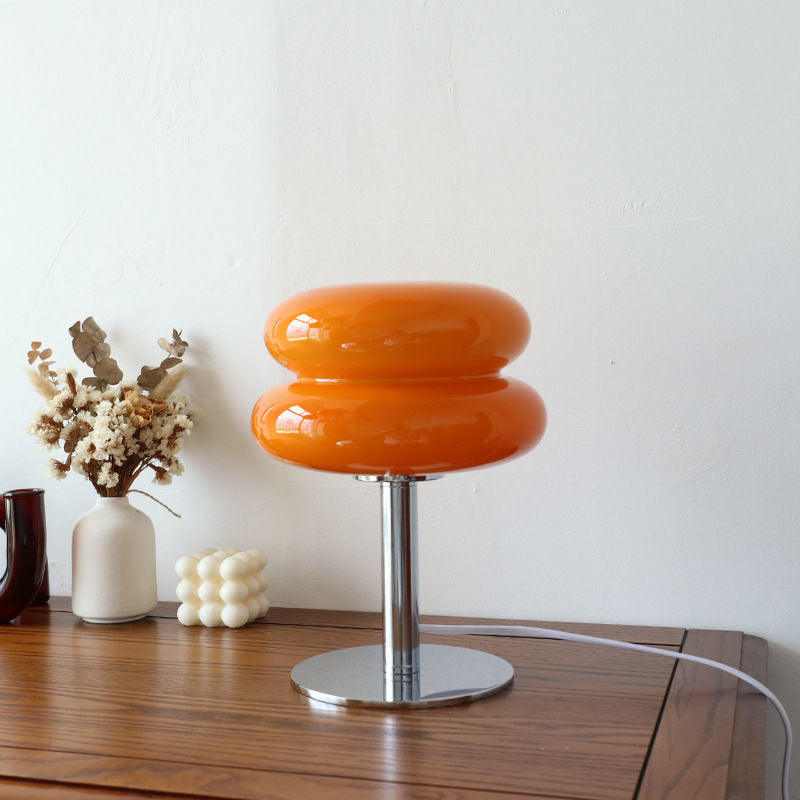 Italian Designer Sculptural Glass Table Lamp