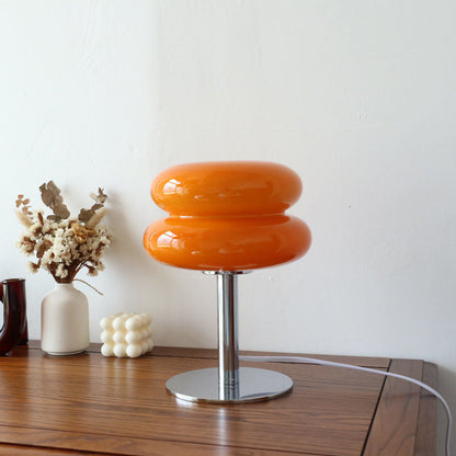 Italian Designer Sculptural Glass Table Lamp
